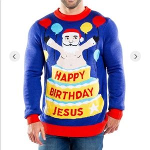 Happy Birthday Jesus Ugly Christmas Sweater
